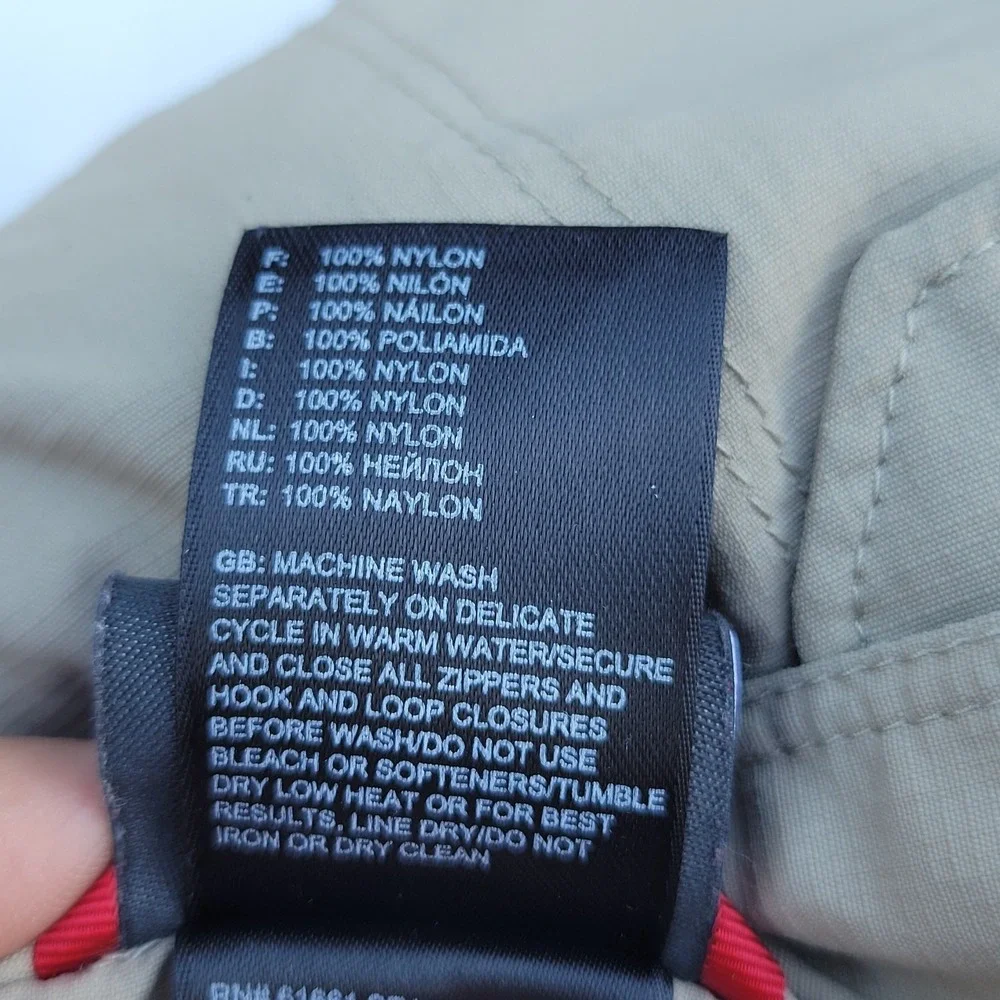 North Face Horizon Peak Cargo Pants Sz XL Khaki Ripstop Hiking Outdoor Camping